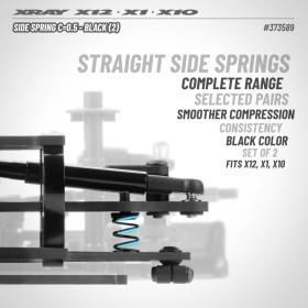 XRAY 373589 SIDE SPRING C=0.5 - BLACK (2)