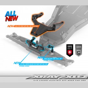 XRAY 322400 XB2 Anti-Roll Bar Front 1.0MM Set