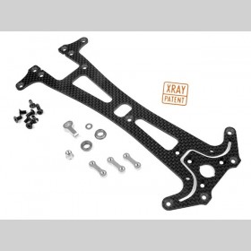 XRAY 301175 Adjustable Upper Deck T1FK'05 - 2.5 MM Graphite