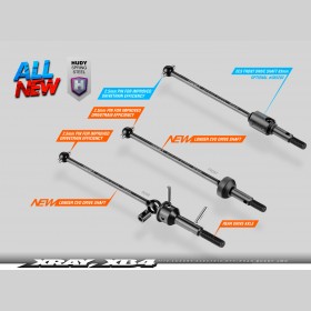 XRAY 365202 ECS Front Drive Shaft 83MM With 2.5MM Pin - HUDY Spring Steel™ - Set