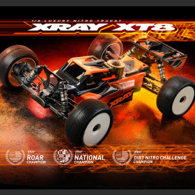 XRAY 350206 XT8'24 - 1/8 LUXURY NITRO RACING TRUGGY