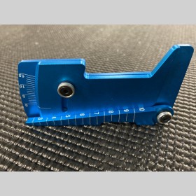 Kątomierz i wysokościomierz(1-10mm) do samochodów w skali 1/10, 1/12 , 1/14  , 2 w 1 niebieski