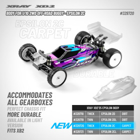 XRAY 329720 BODY FOR 1/10 2WD OFF-ROAD BUGGY - EPSILON 2C