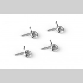 XRAY 358482 4-Shoe Clutch Springs - Silver - Hard (4)