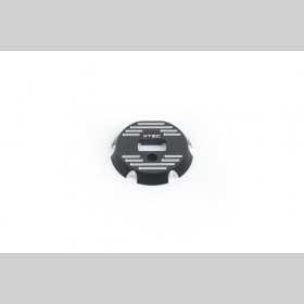 LRP 520500 X22 ALUMINIUM ENDPLATE - BLACK