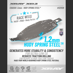 XRAY 321128 XB2'26 CHASSIS 1.2MM - HUDY SPRING STEEL™