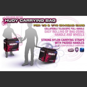 HUDY 199120  1/10 & 1/8 CARRYING BAG + TOOL BAG - EXCLUSIVE EDITION