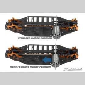 XRAY 300943 T2'009 - Rubber-SPEC Conversion Set - Forward Motor POSITION