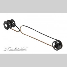 XRAY 300944 T2'009 - Rubber-SPEC Conversion Set - 38T Pulley