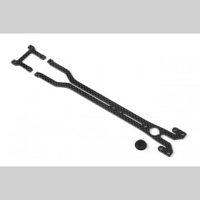 XRAY 301185 T2'008 ASPHALT-SPEC Upper Deck Graphite + Rear Upper Deck - Set