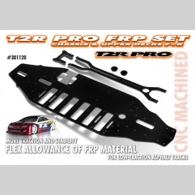 XRAY 301120 T2R PRO FRP Chassis & Upper DeckS F+R 2.5MM - CNC Machined