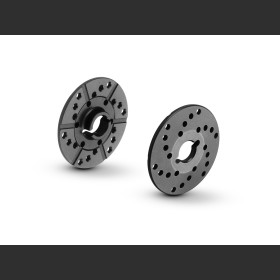 XRAY 364130-L ALU ONE-WAY SLIPPER CLUTCH PLATES - VENTILATED - SET