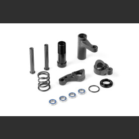 XRAY 352506 Servo Saver With Chassis Lock & Hard Spring - Graphite - Set