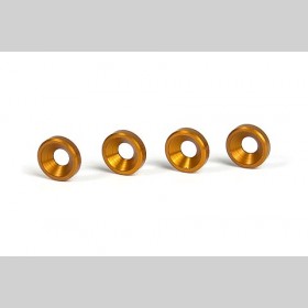 XRAY 301159-O Alu Countersunk Shim - Orange (4)